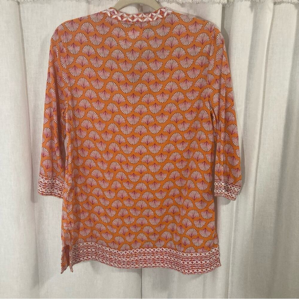 Sigrid Olsen 100% Cotton Colorful Tunic Boho Beac… - image 6